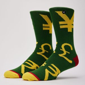 Odd Sox World Currencies Crew Socks