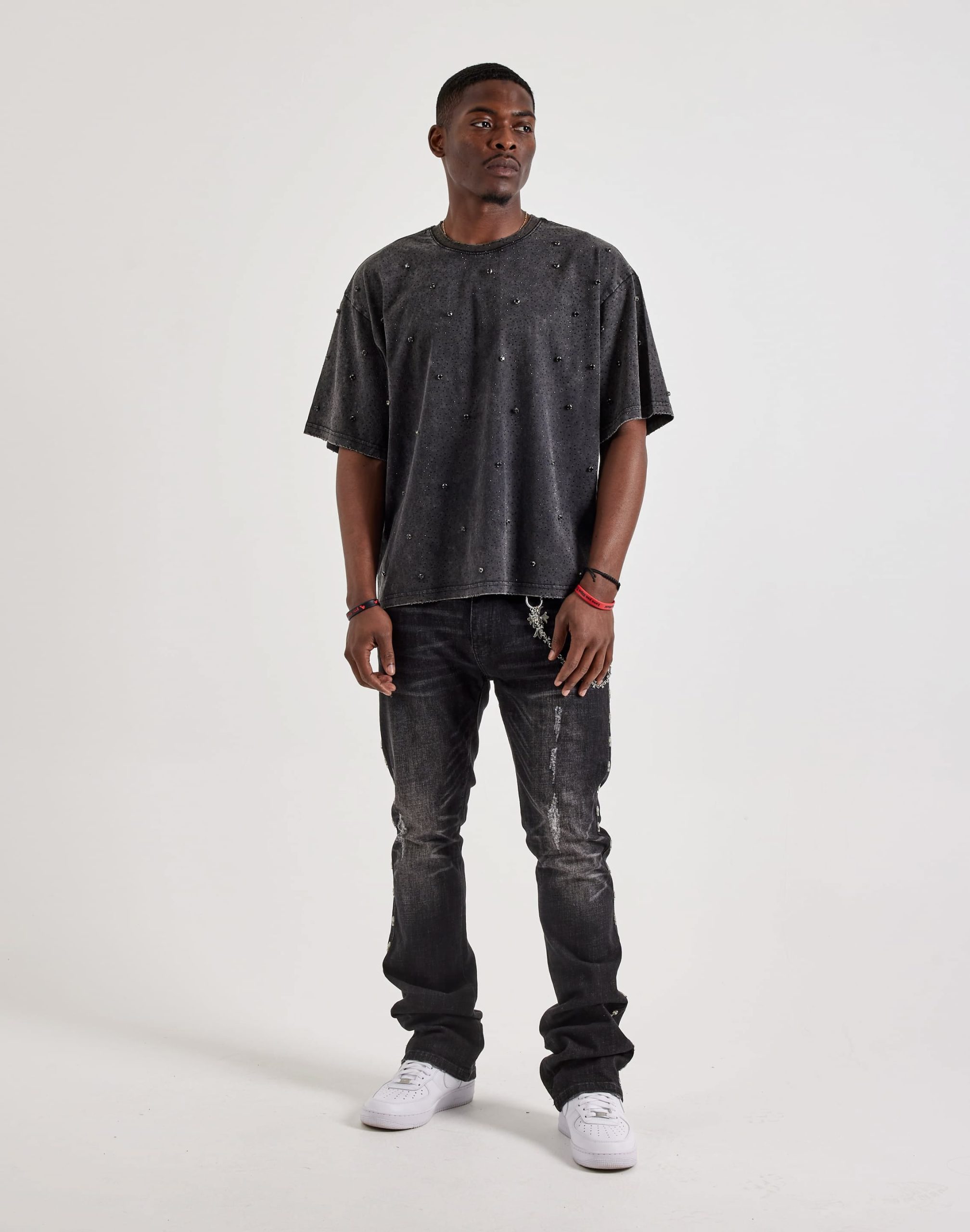 Preme Diamond Rhinestone Tee - Image 4