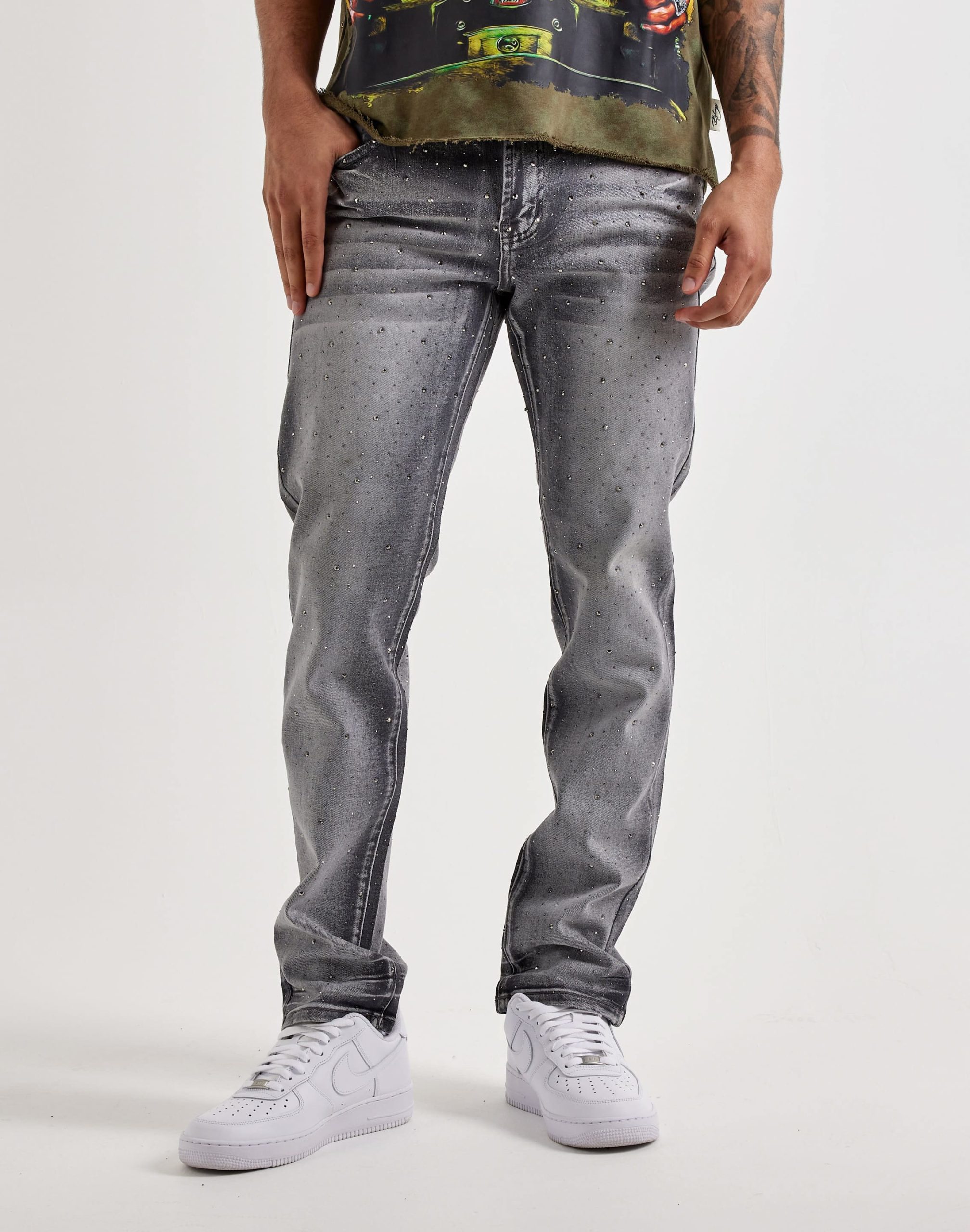 Preme Gemstone Slim Denim Jeans
