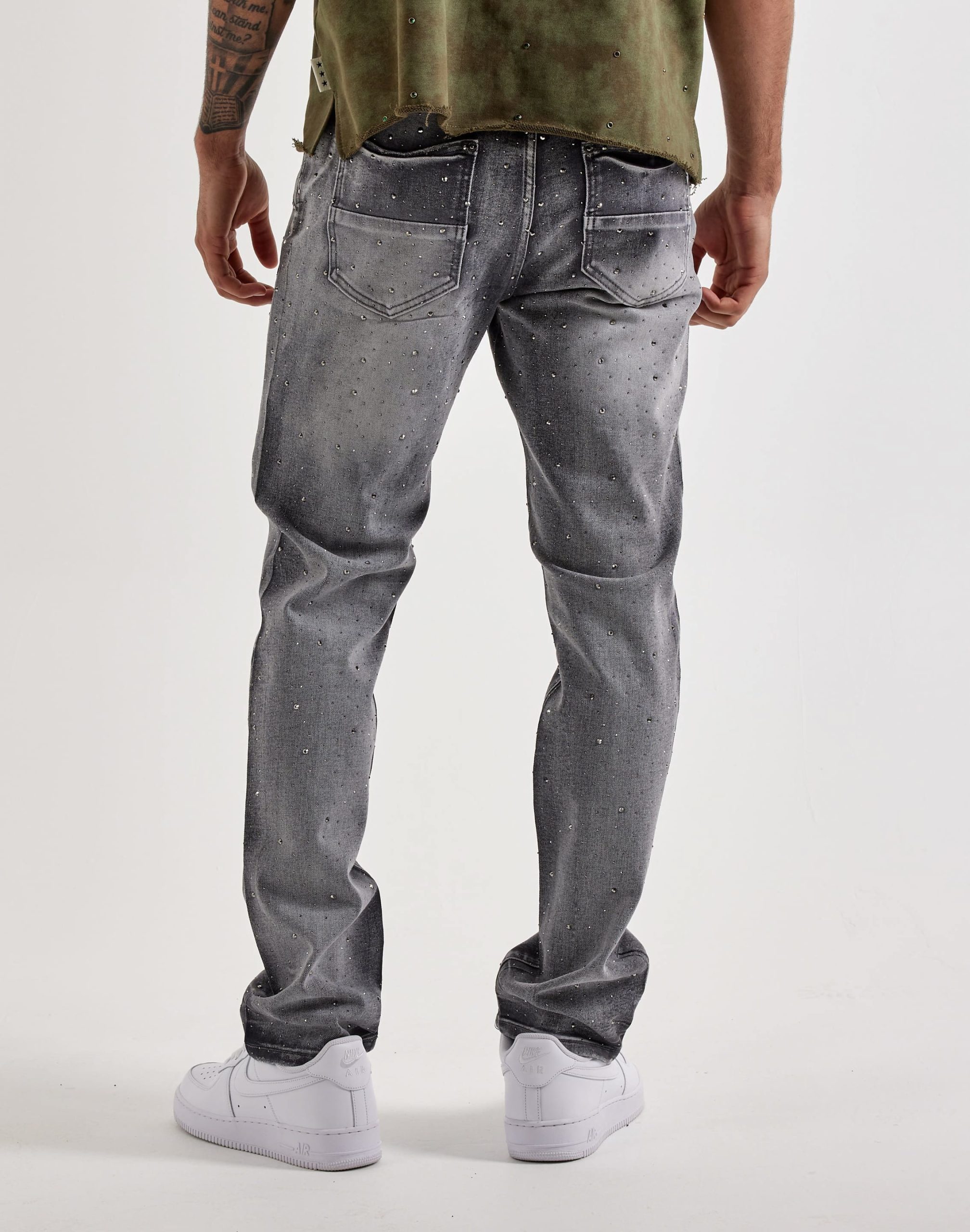 Preme Gemstone Slim Denim Jeans - Image 4