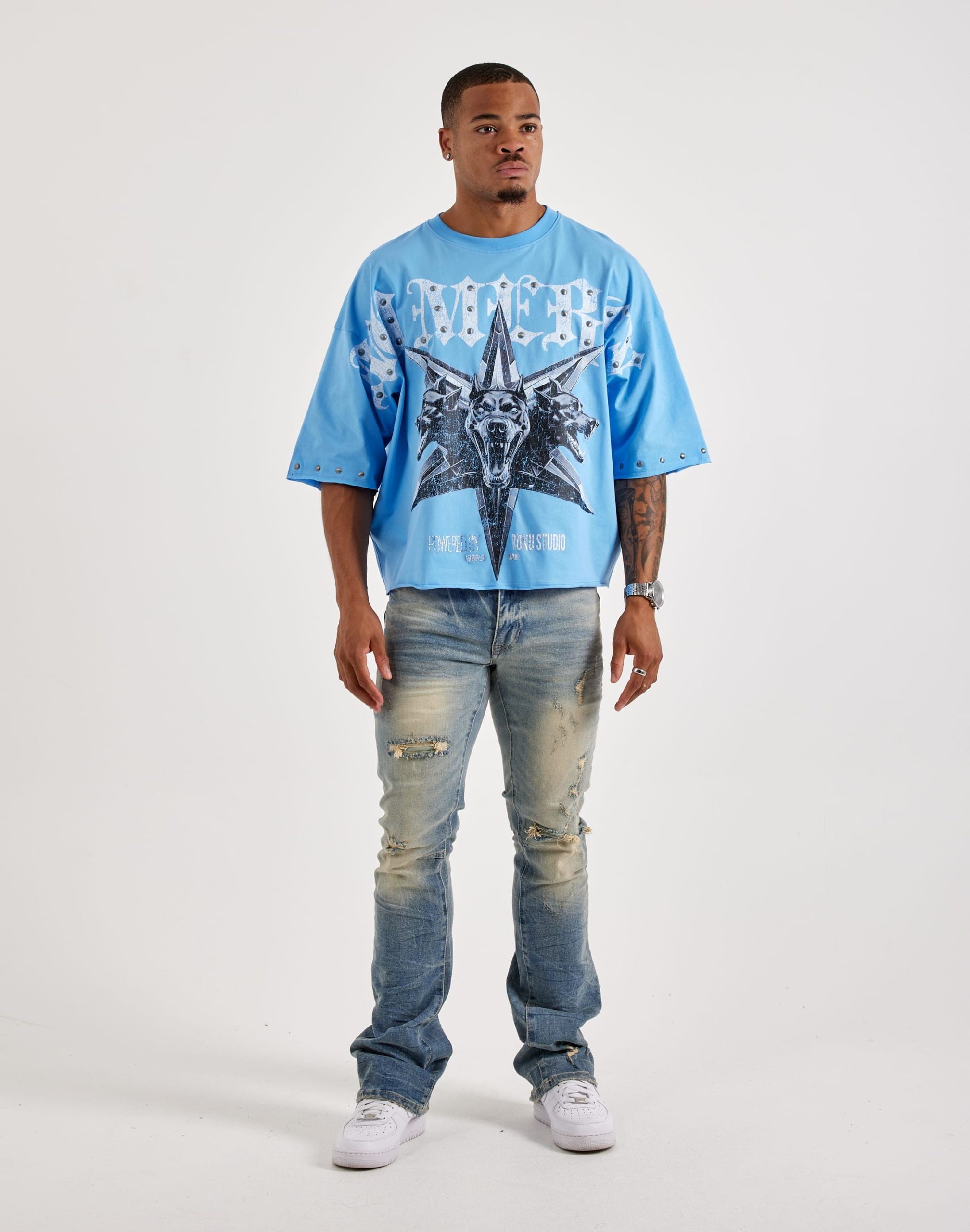 Roku Studio No Mercy Tee - Image 4