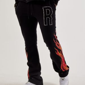 Roku Studio Airbrush Flame Pants