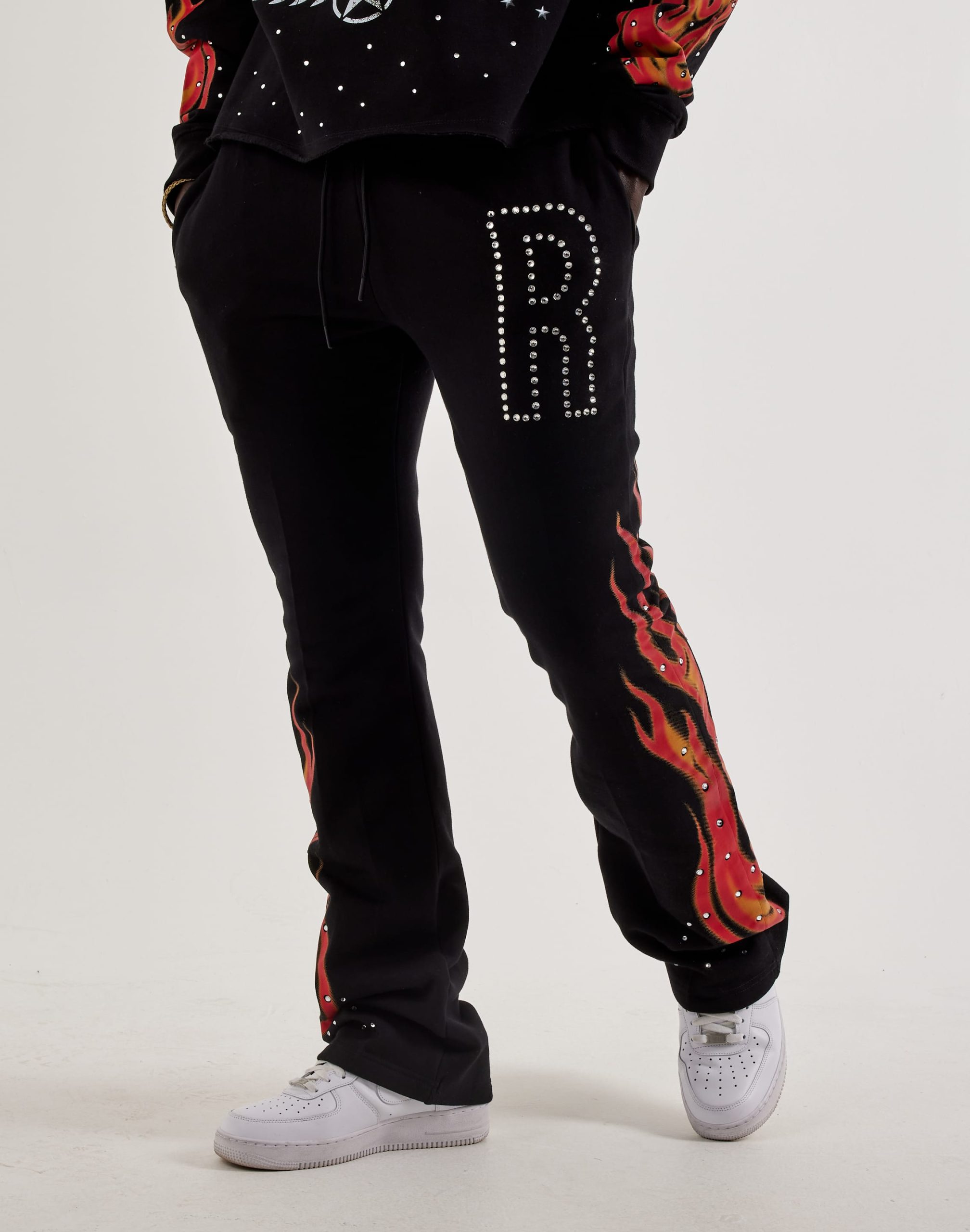 Roku Studio Airbrush Flame Pants