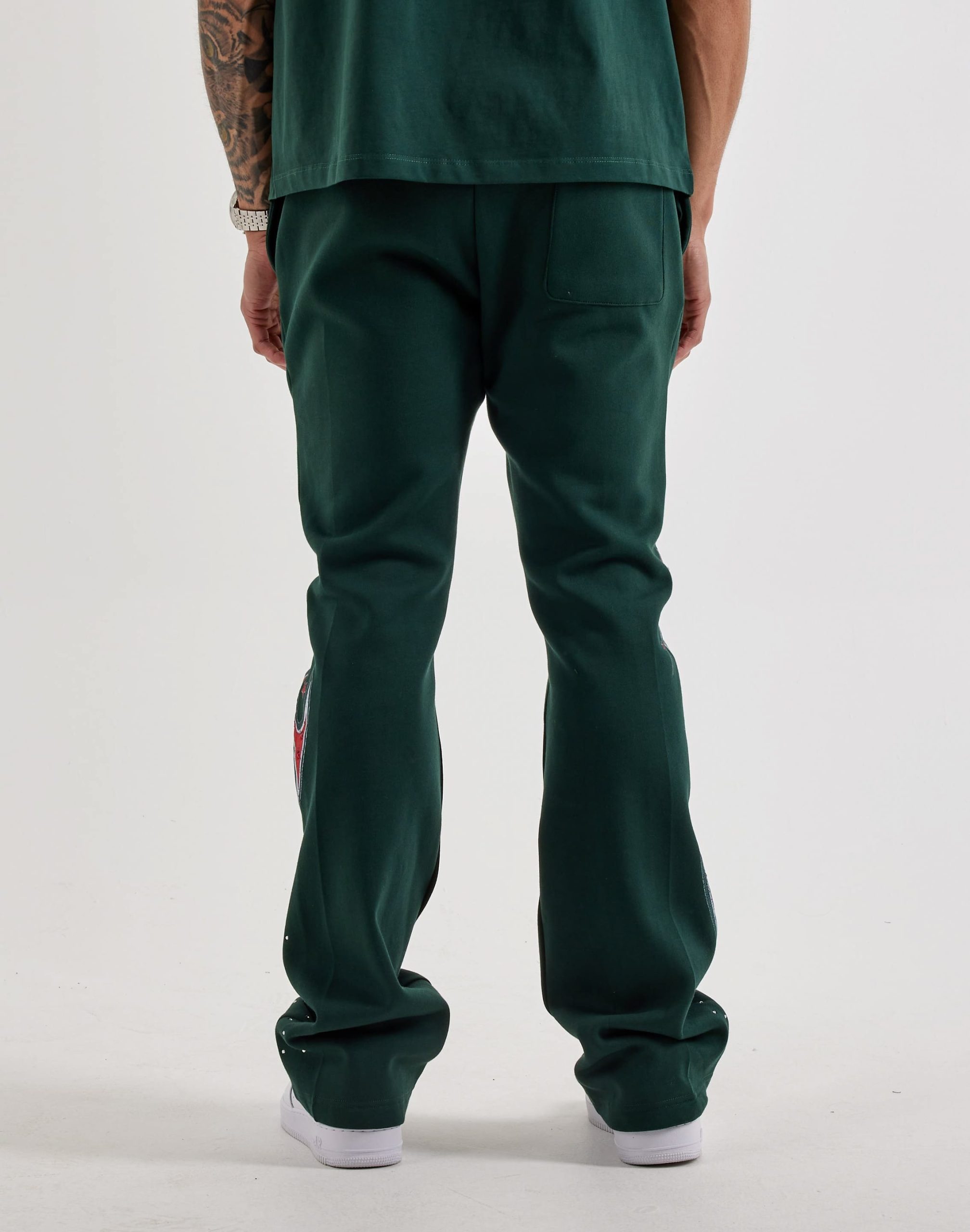 Roku Studio Flames Flared Fleece Pants - Image 4