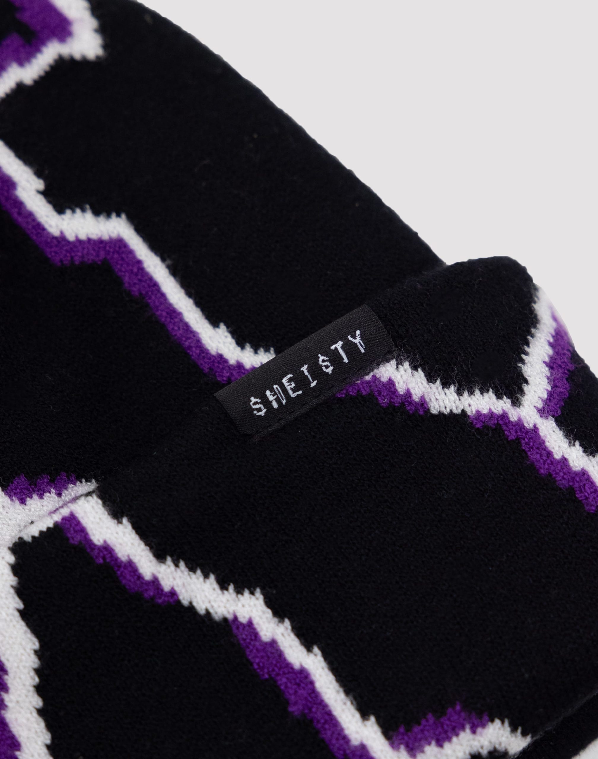 Sheisty Lightning Cuff Knit Beanie - Image 2