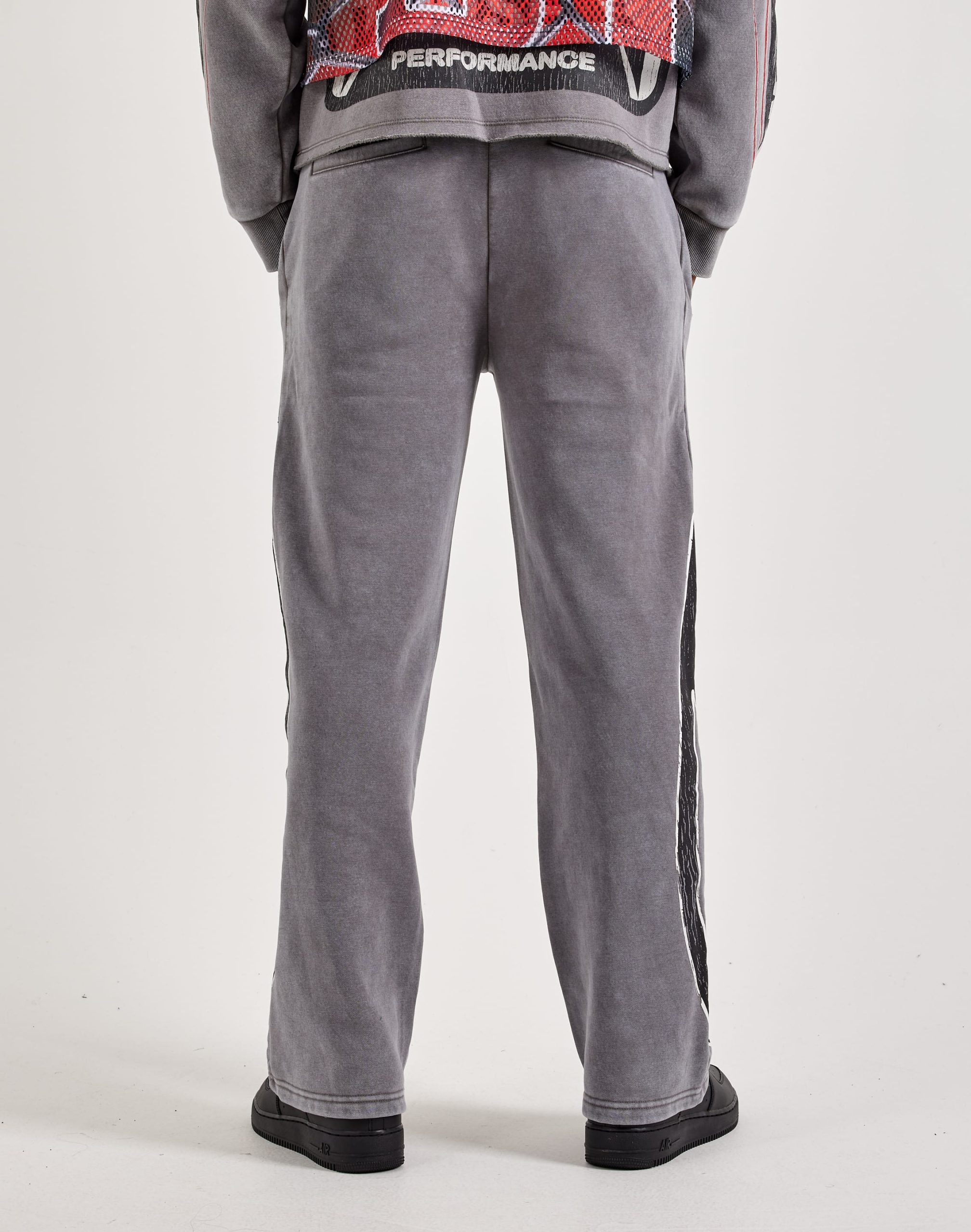 Smoke Rise Fleece Sporty Flared Sweatpants - Image 3