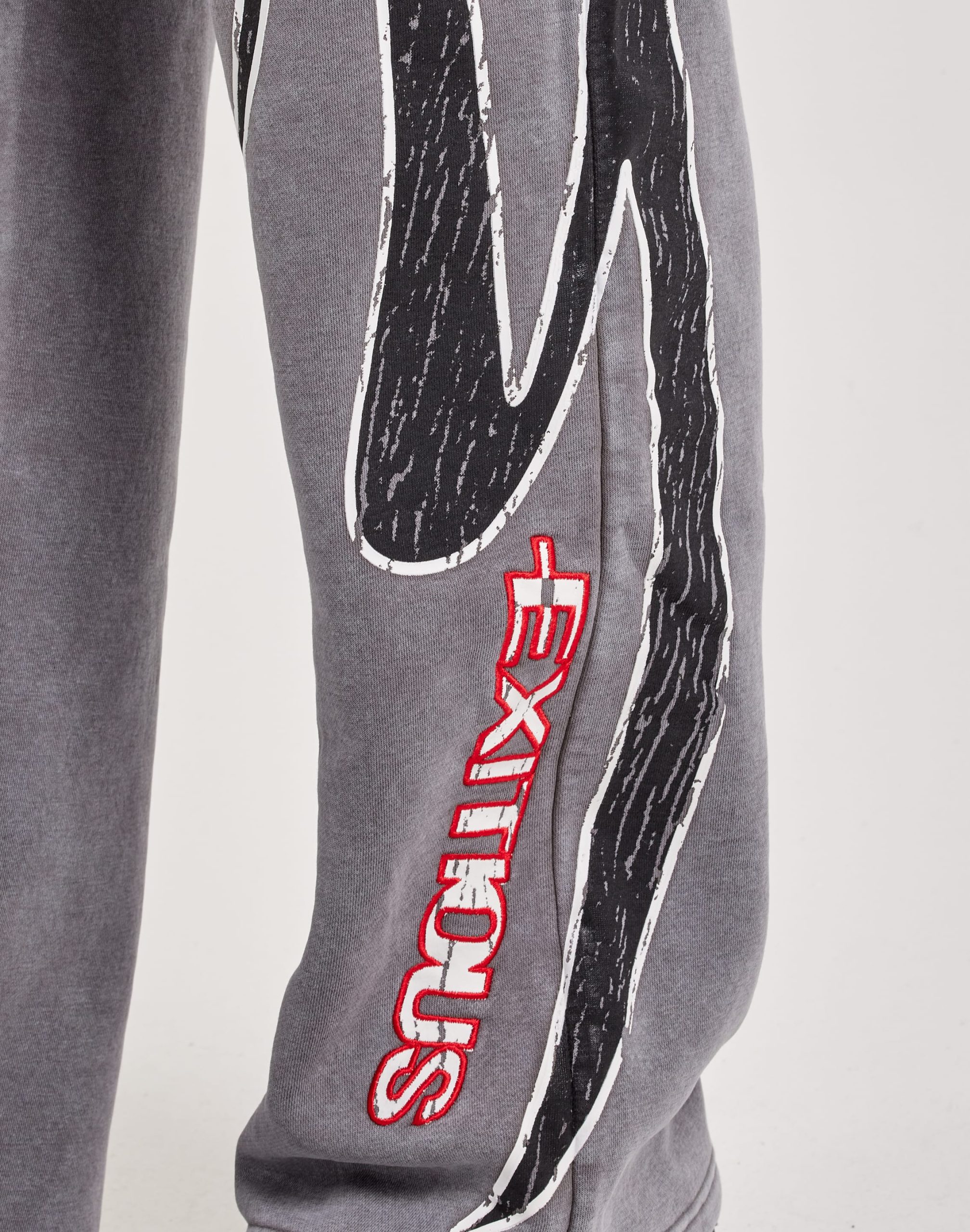 Smoke Rise Fleece Sporty Flared Sweatpants - Image 4