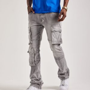 Smoke Rise Utility Pocket Cargo Denim Jeans