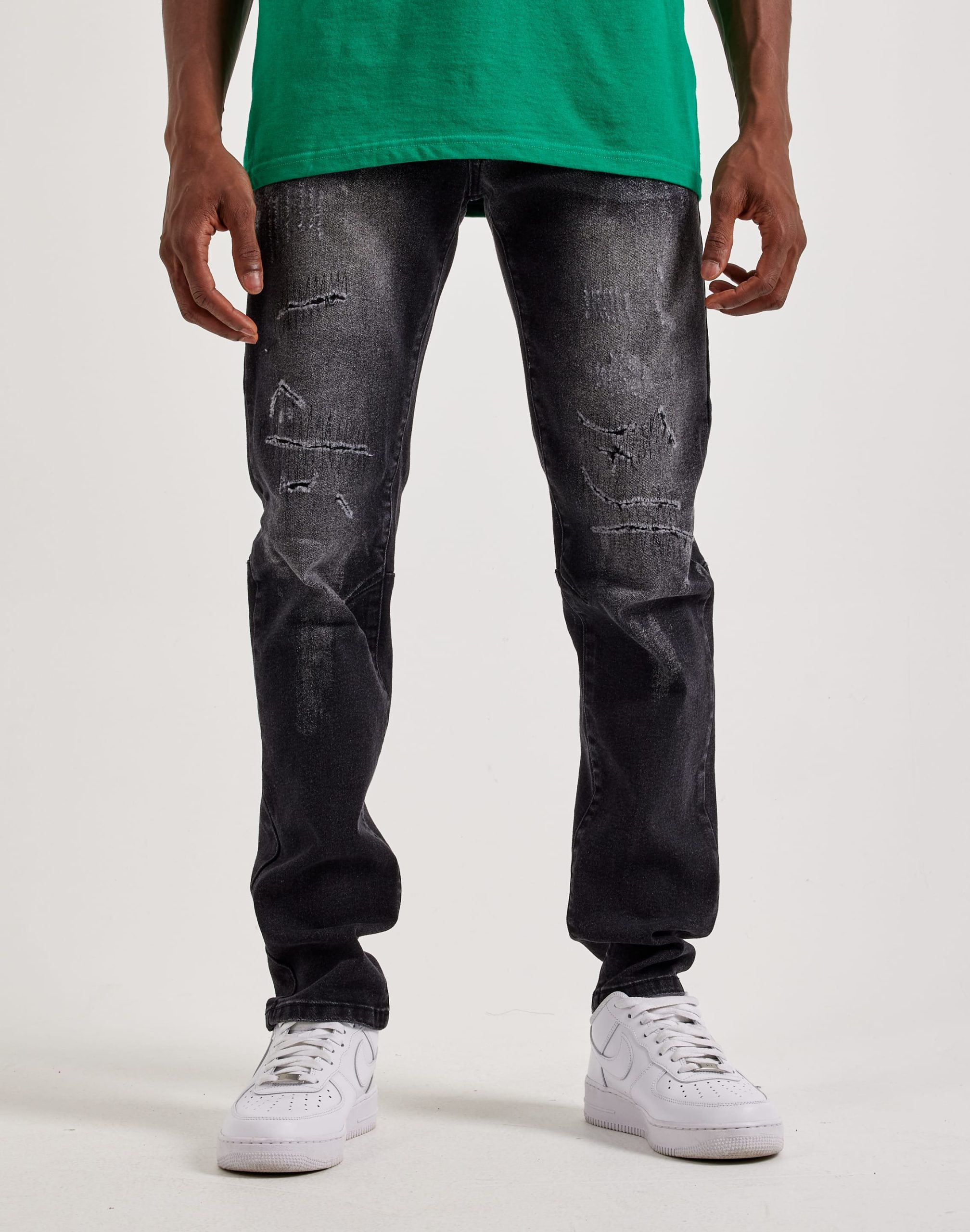 Smoke Rise Distressed Grunge Slim Denim Jeans - Image 2