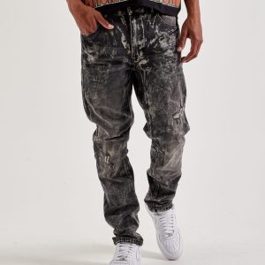 Smoke Rise Distressed Slim Denim Jeans