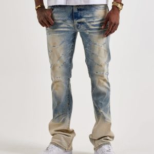 Smoke Rise Slim Distressed Denim Jeans