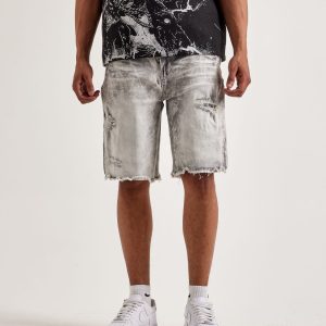 Smoke Rise Distressed Denim Shorts