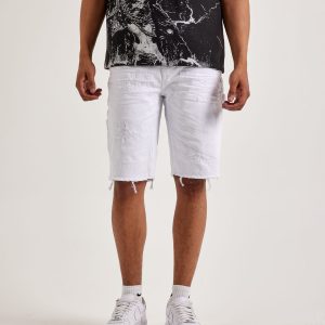 Jordan Craig Distressed Denim Shorts
