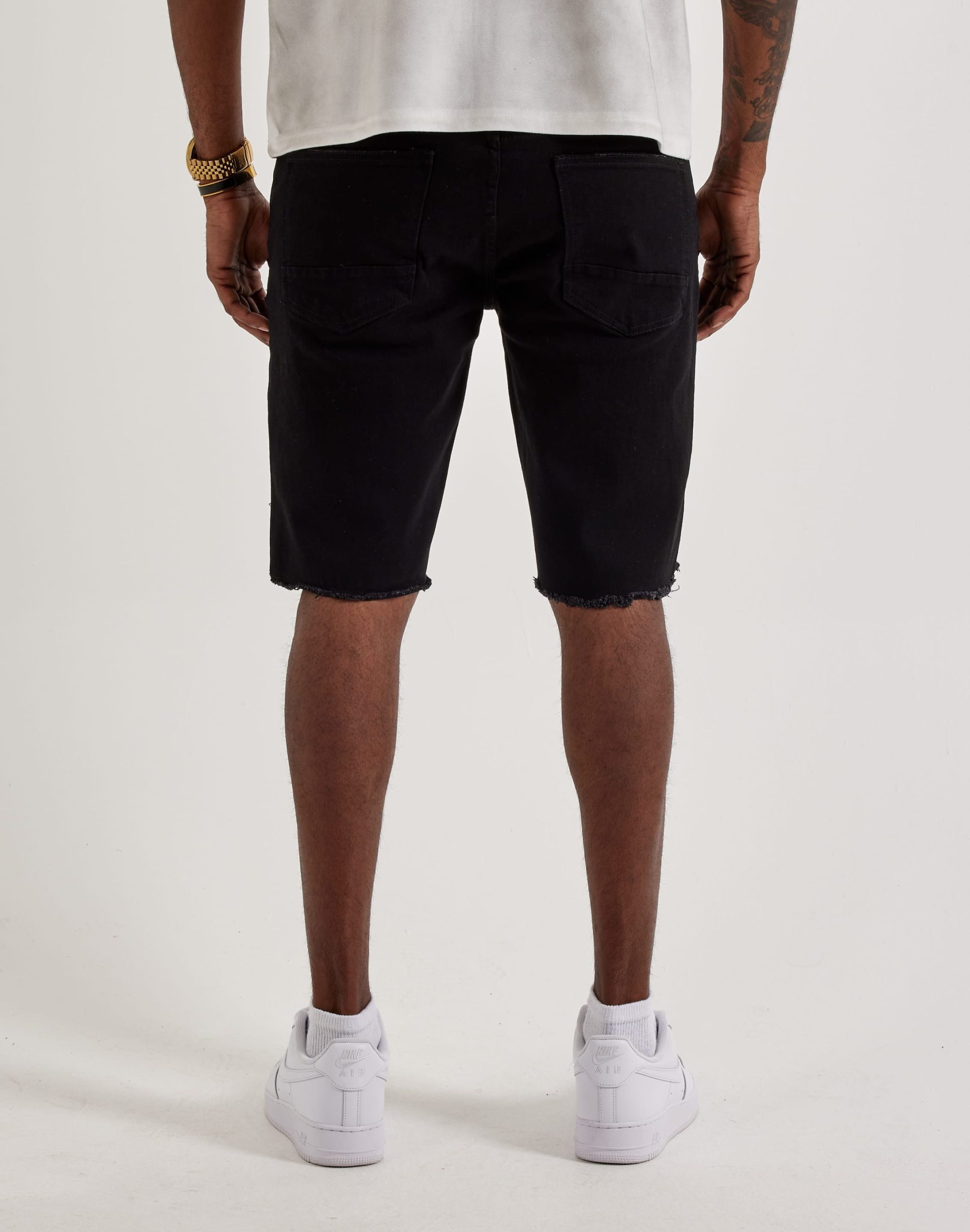 Smoke Rise Rip Off Denim Shorts - Image 4
