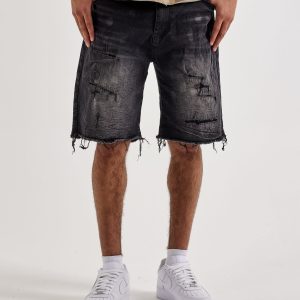 Smoke Rise Distressed Denim Shorts