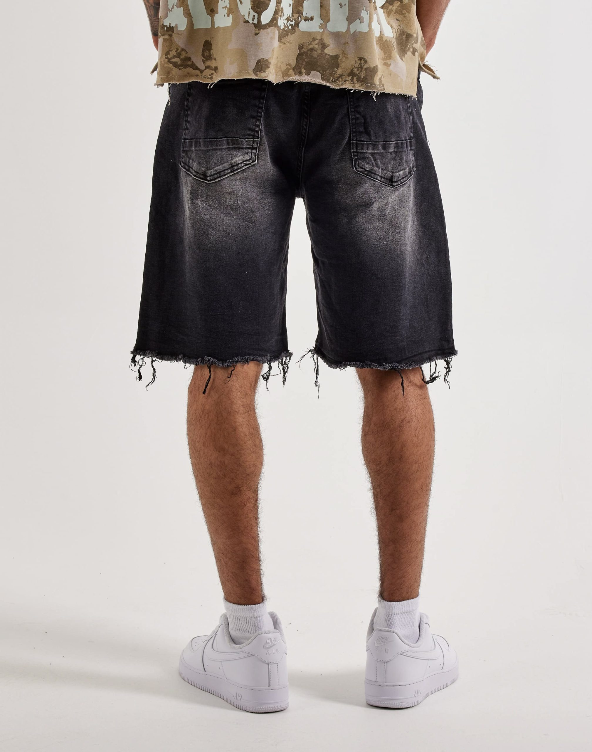 Smoke Rise Distressed Denim Shorts - Image 4