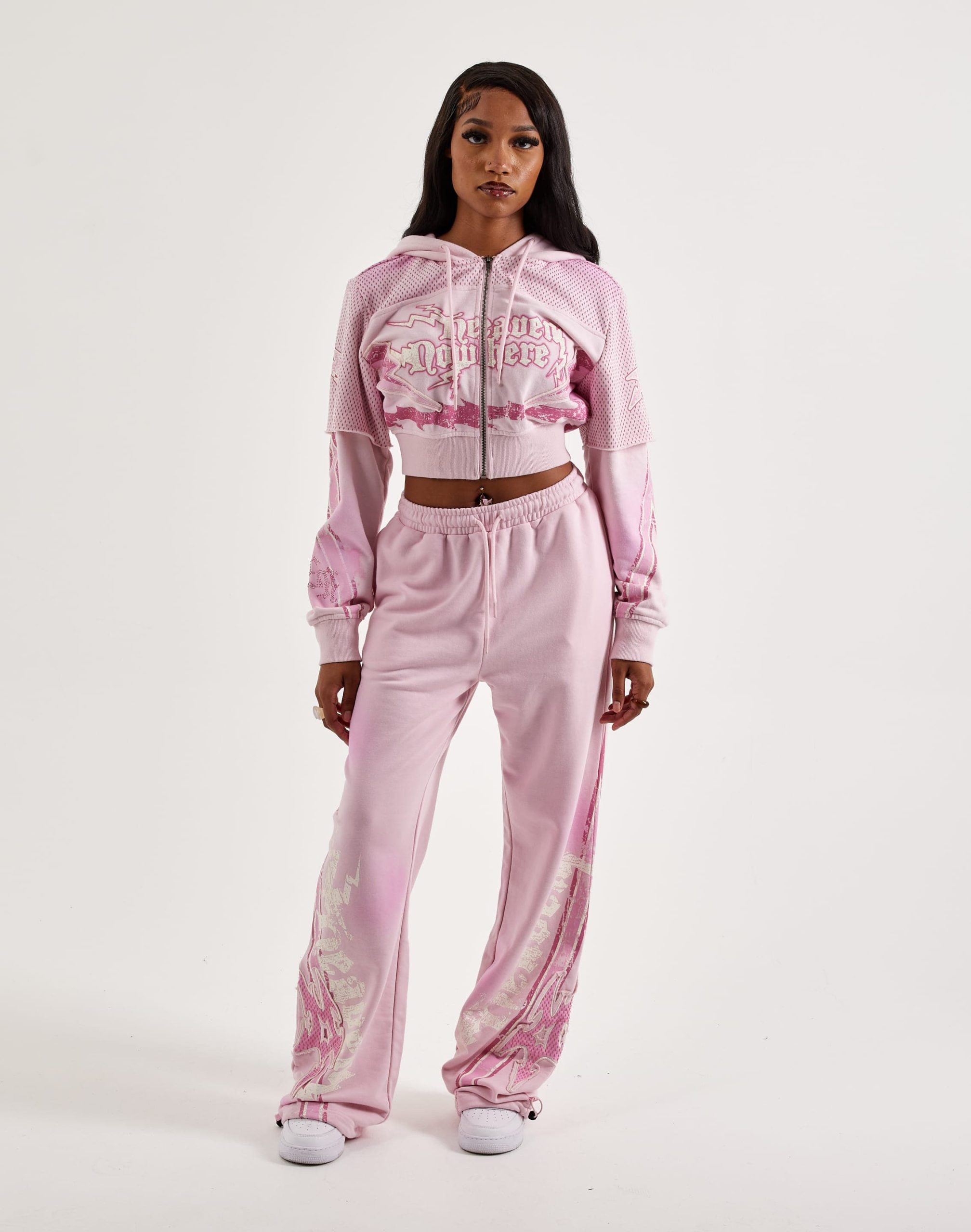 Smoke Rise Cropped Full-Zip Fleece Hoodie - Image 4