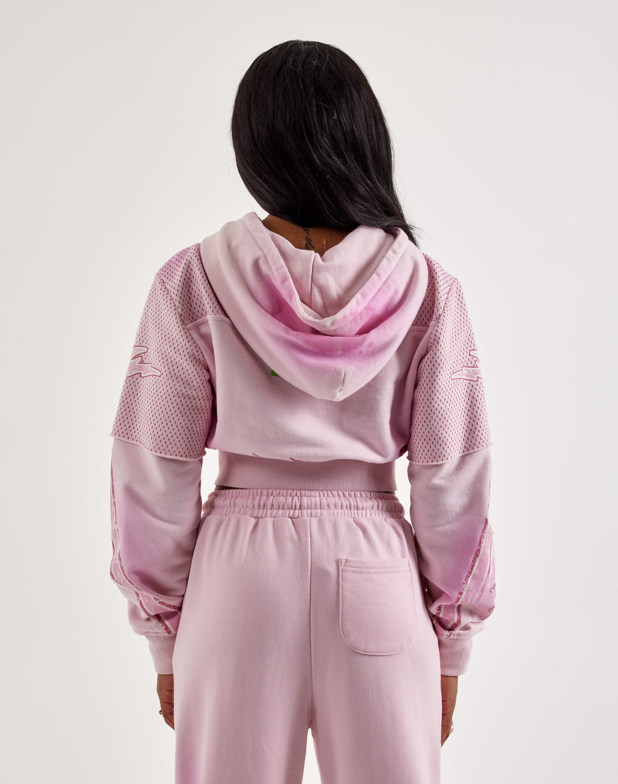 Smoke Rise Cropped Full-Zip Fleece Hoodie - Image 3