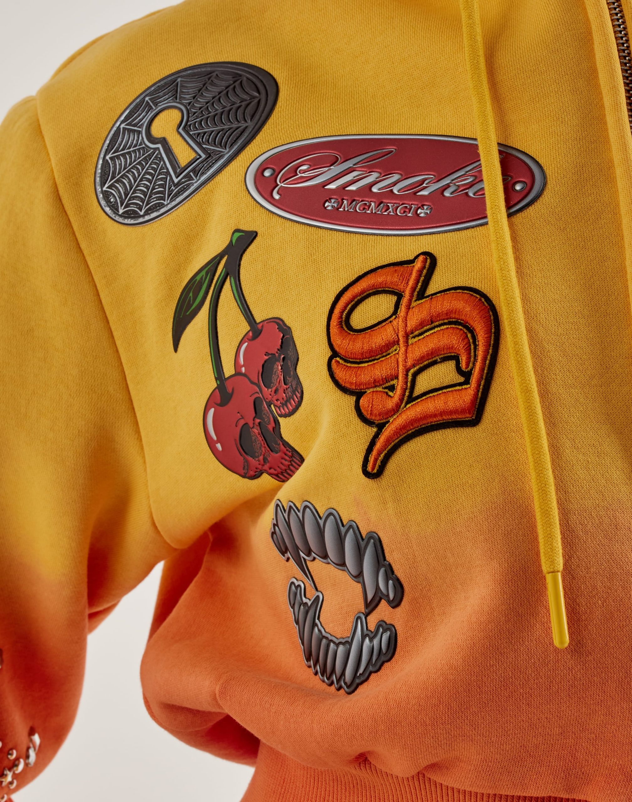 Smoke Rise Full-Zip Dip-Dye Fleece Hoodie - Image 3