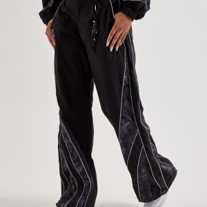 Smoke Rise Wide-Leg Nylon Pants