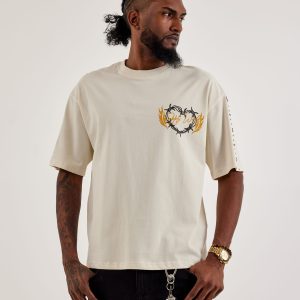 GFTD LA Barbed Heart Flames Tee