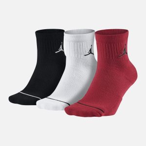 Jordan 3-Pack Jumpman High-Intensity Quarter Socks