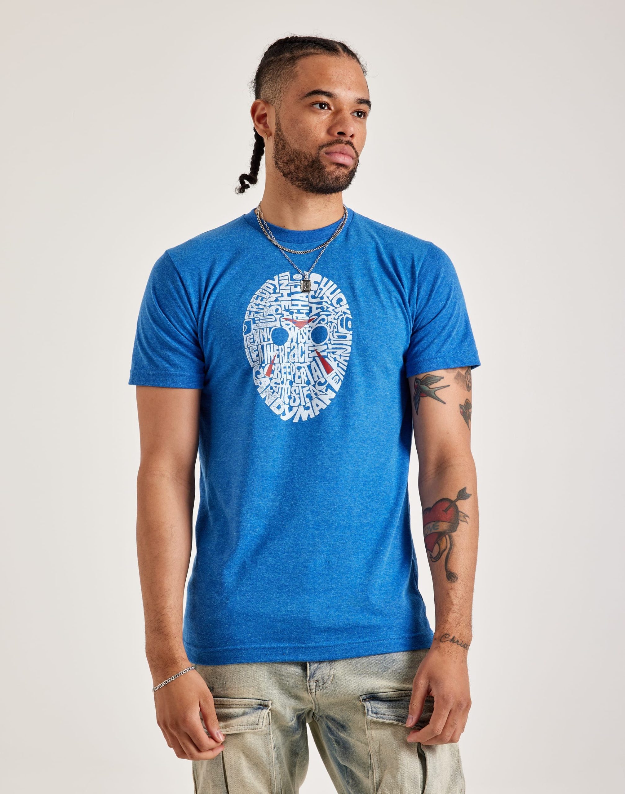 LA Pop Art Word Art Slasher Movie Villains Tee