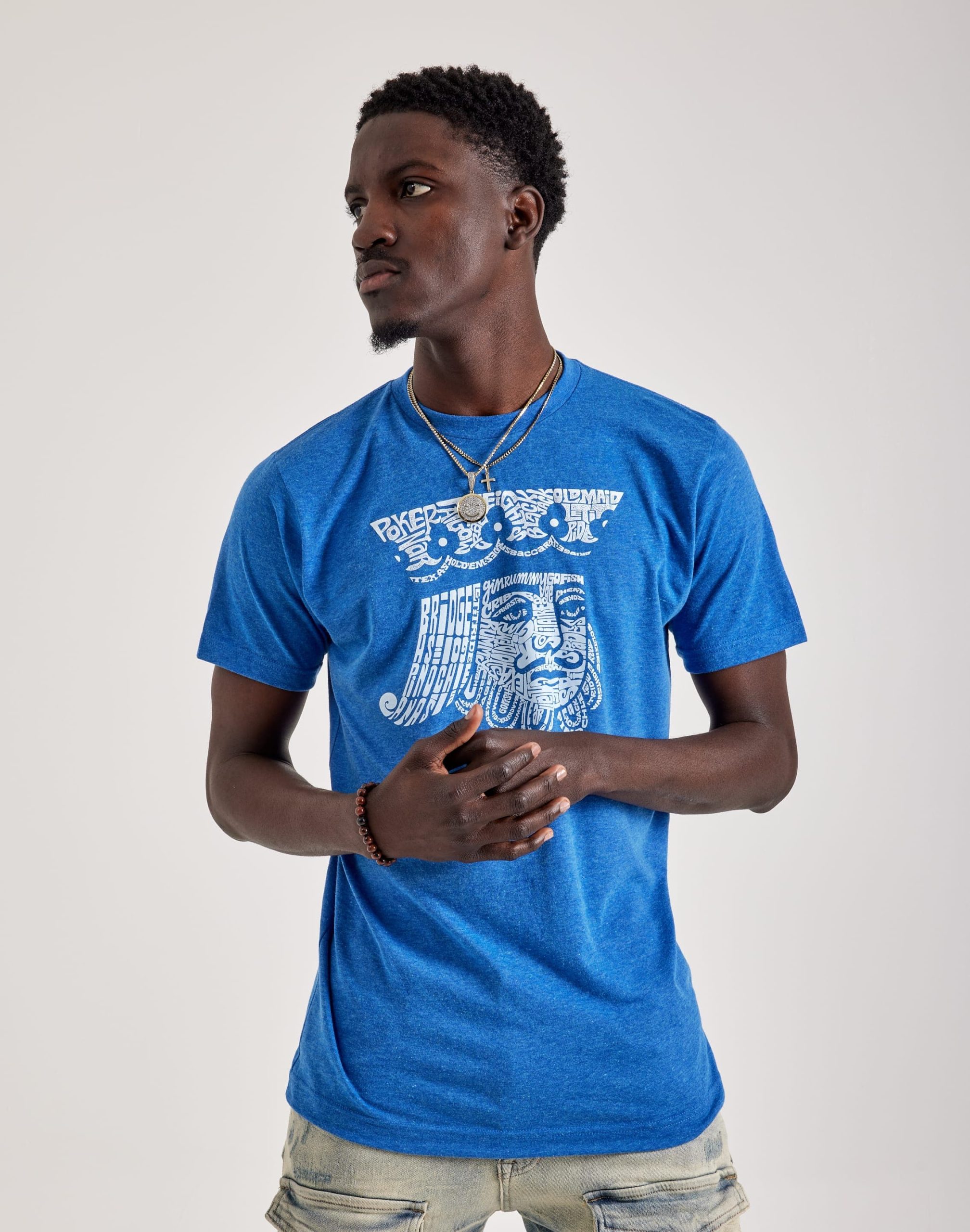 LA Pop Art Word Art King Of Spades Tee