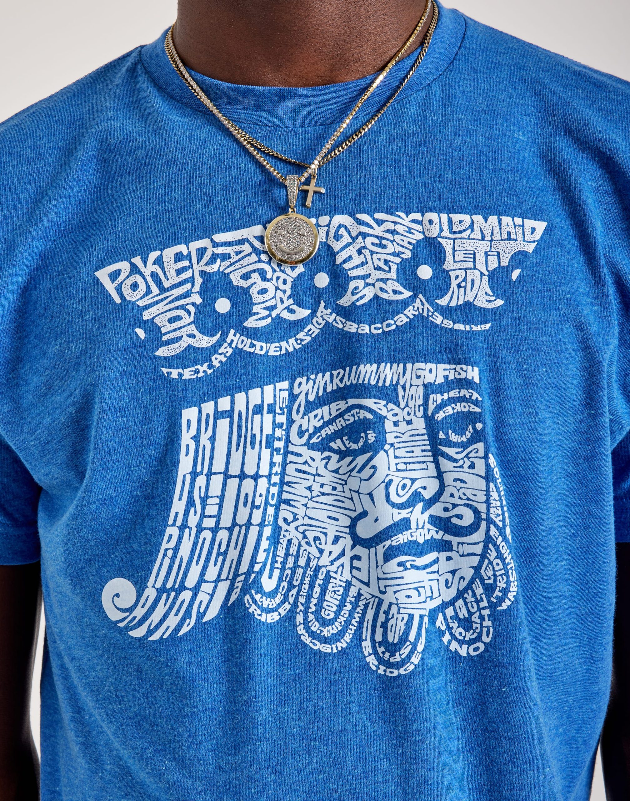 LA Pop Art Word Art King Of Spades Tee - Image 2