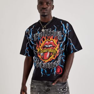 Central Mills Rolling Stones Tattoo You Cropped Tee