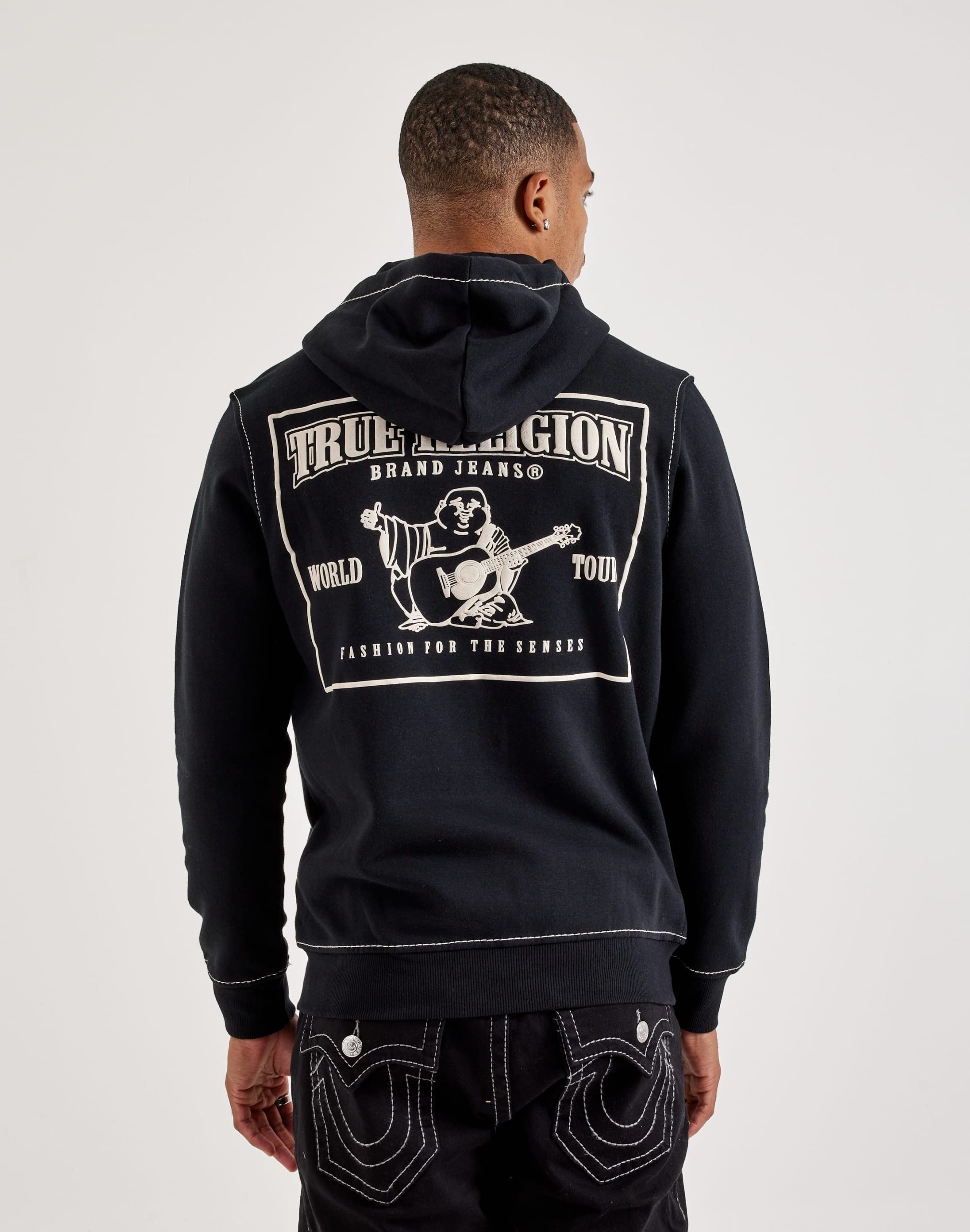 True Religion Big T Full-Zip Fleece Hoodie - Image 2