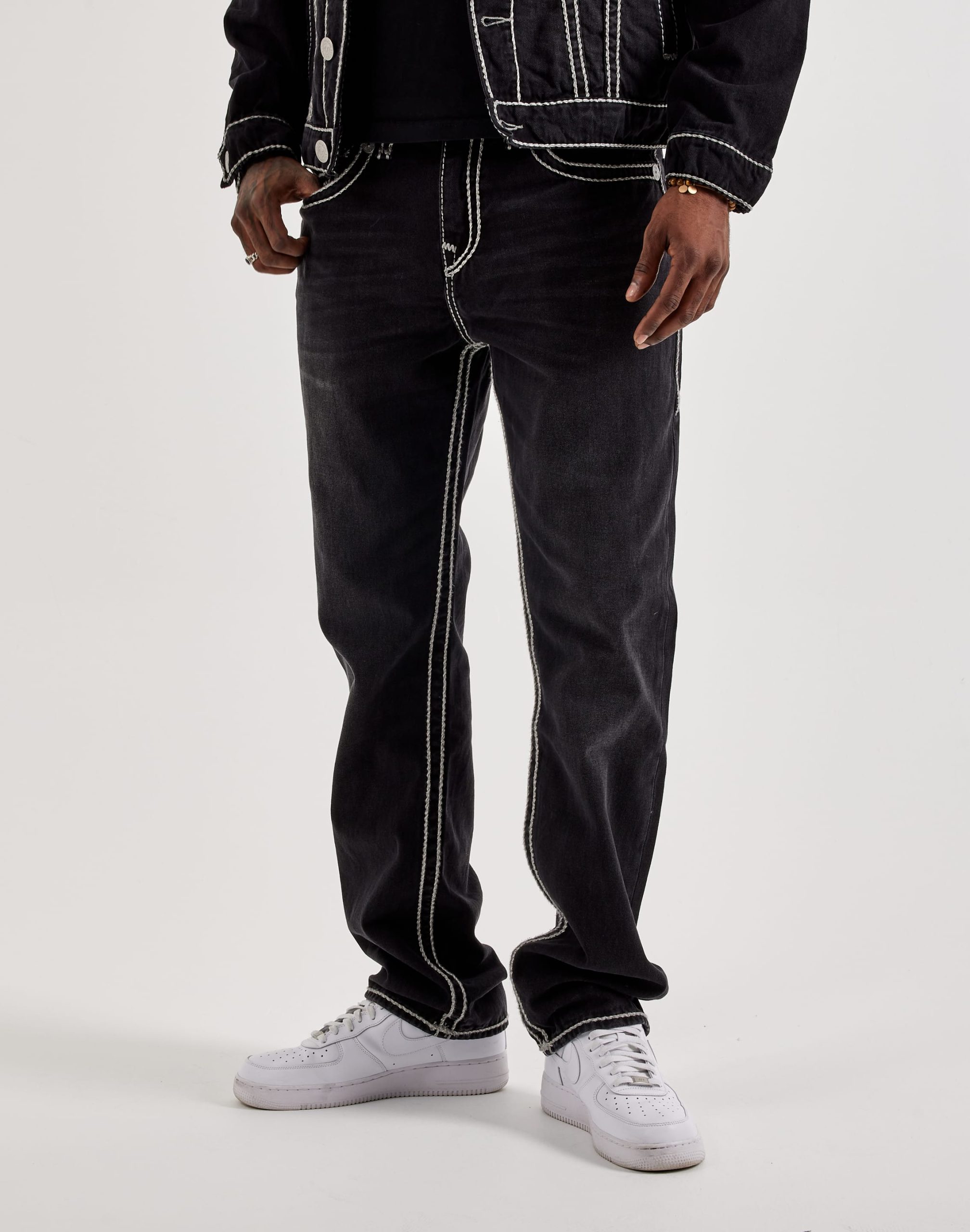 True Religion Ricky Super T Rope Stitch Slim Denim Jeans
