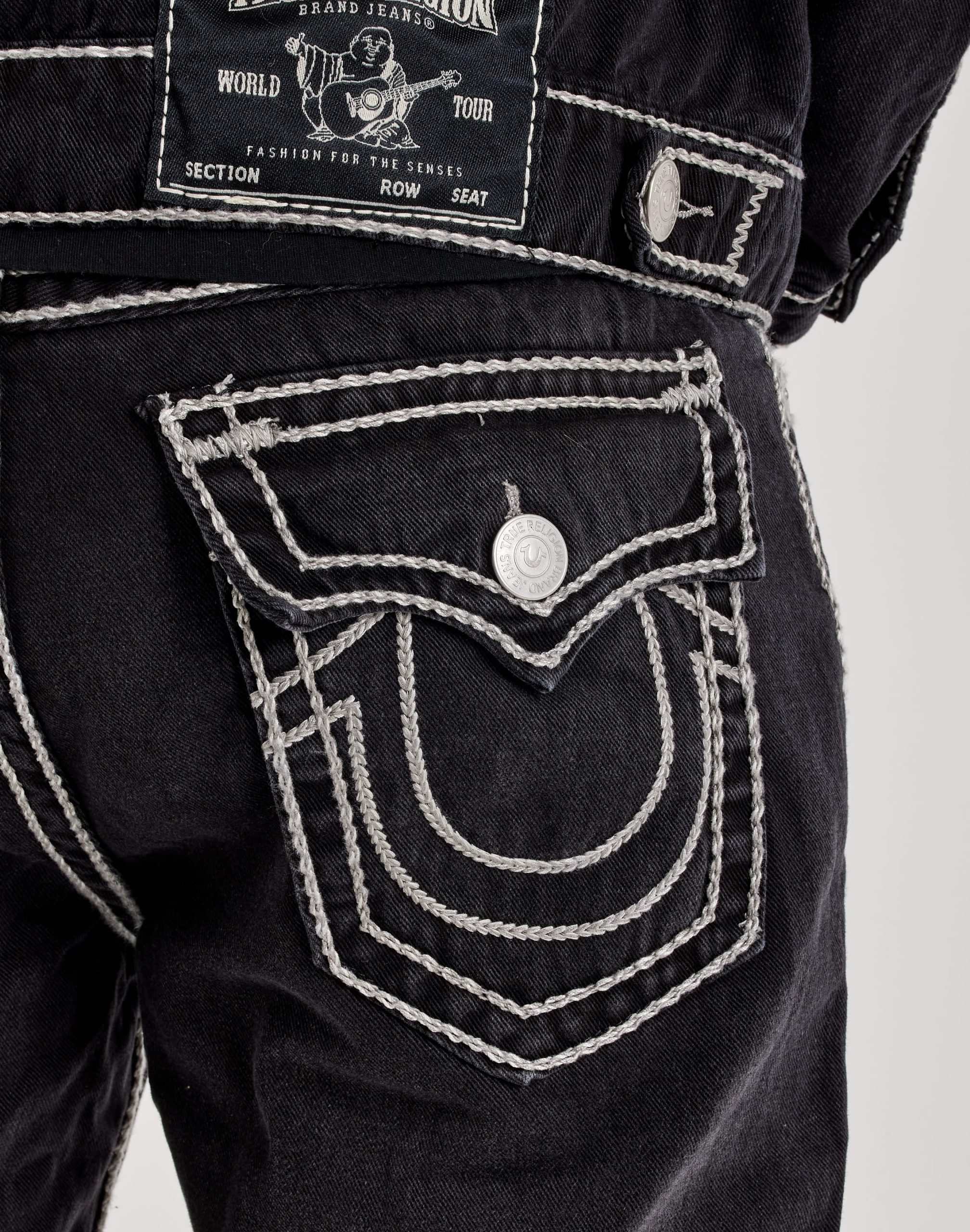 True Religion Ricky Super T Rope Stitch Slim Denim Jeans - Image 4