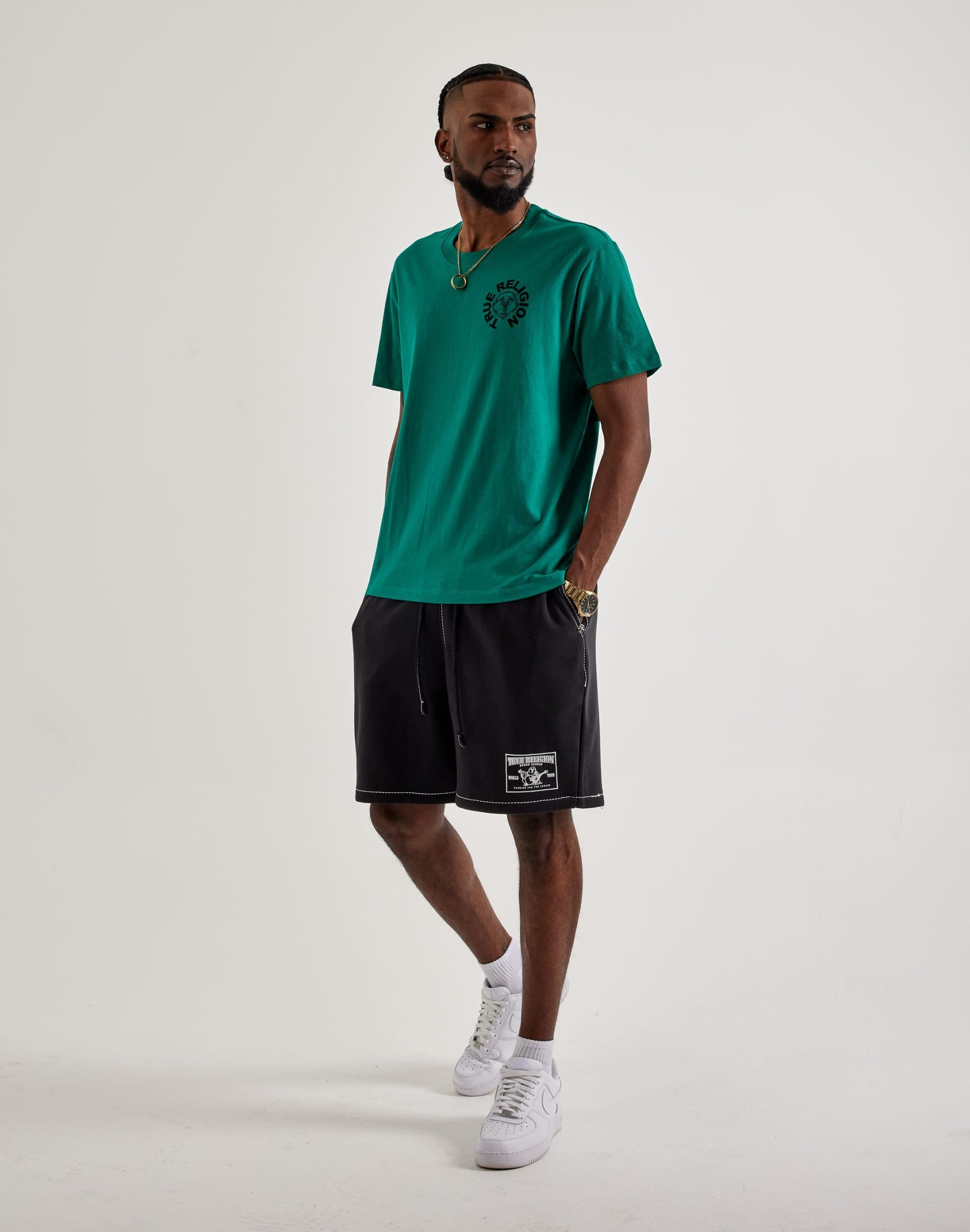 True Religion Big-T Sweat Shorts - Image 5