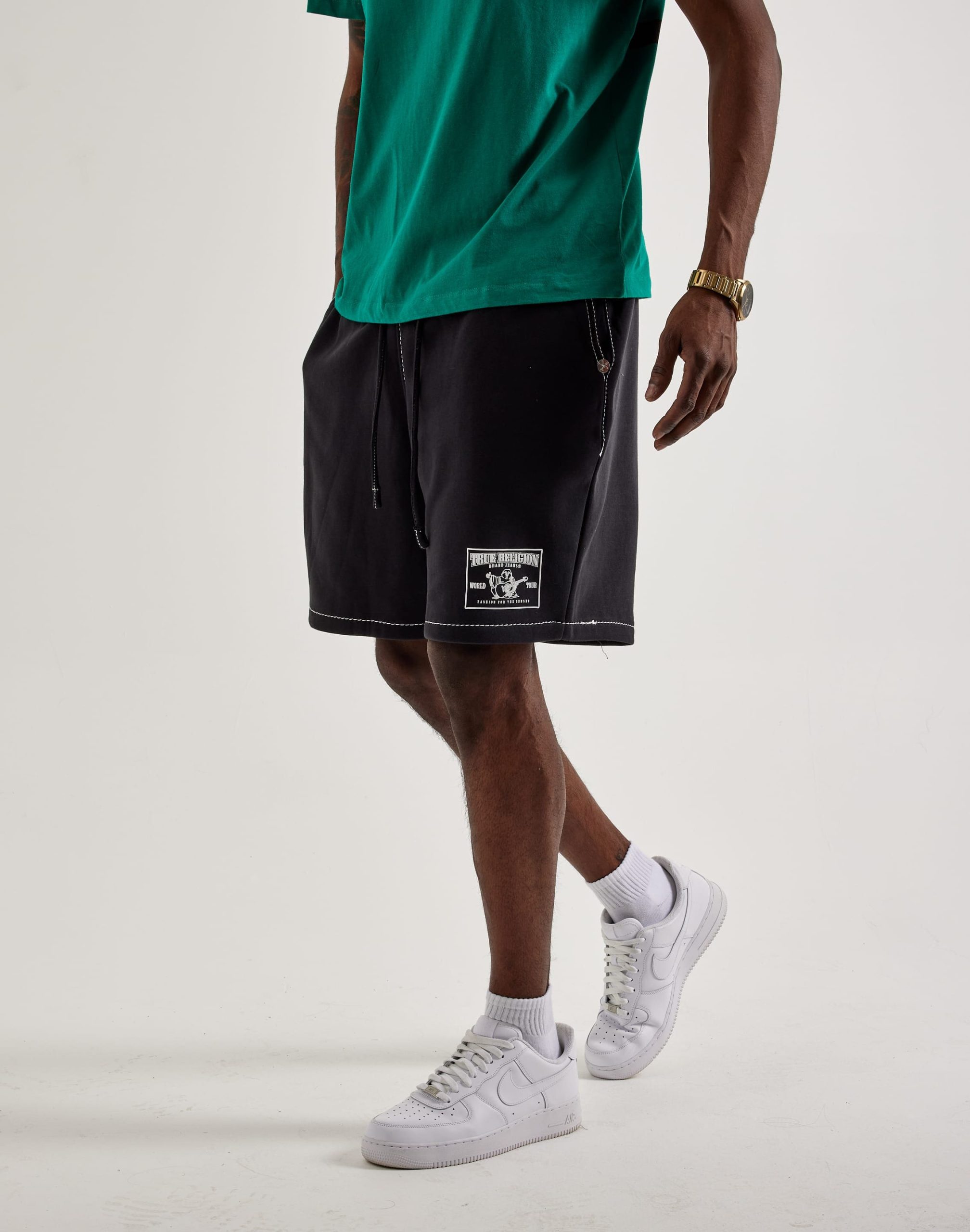 True Religion Big-T Sweat Shorts - Image 2