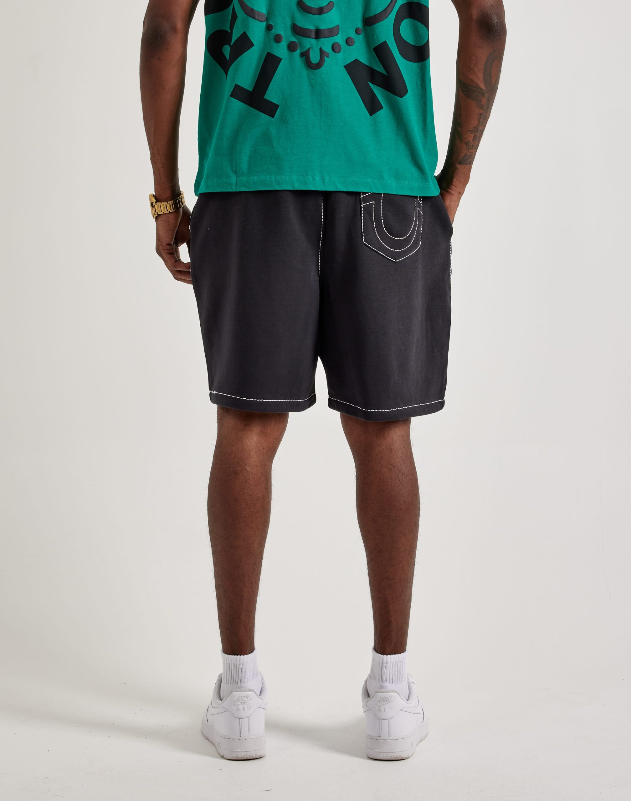 True Religion Big-T Sweat Shorts - Image 4