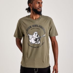 True Religion Rhinestone Buddha Tee