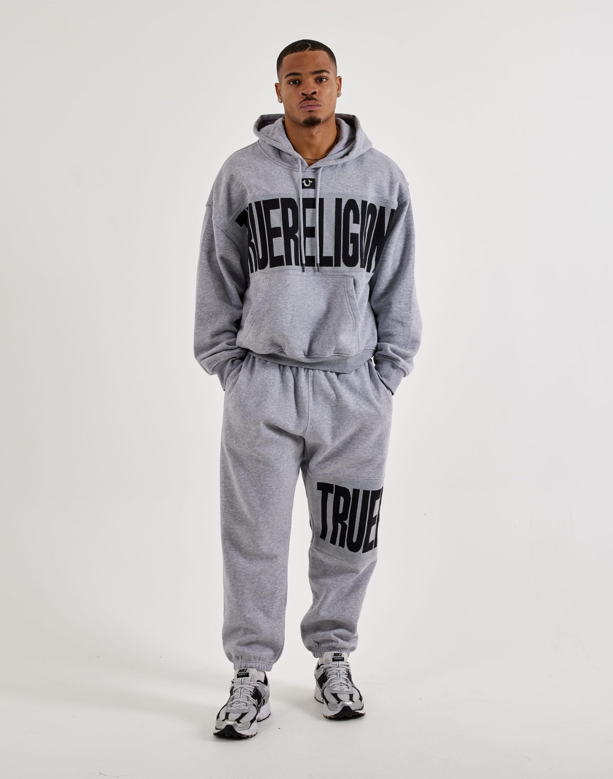 True Religion Knit Panel Fleece Joggers - Image 5