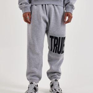True Religion Knit Panel Fleece Joggers
