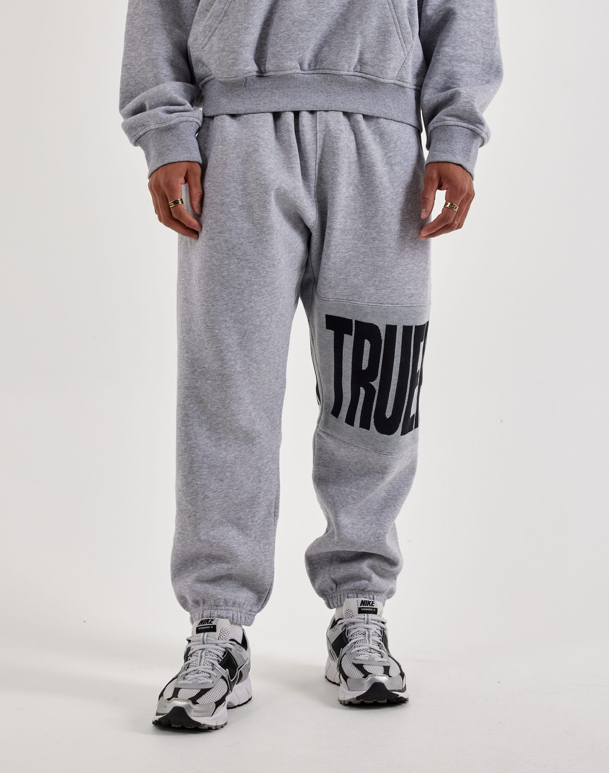 True Religion Knit Panel Fleece Joggers