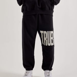 True Religion Knit Panel Fleece Joggers