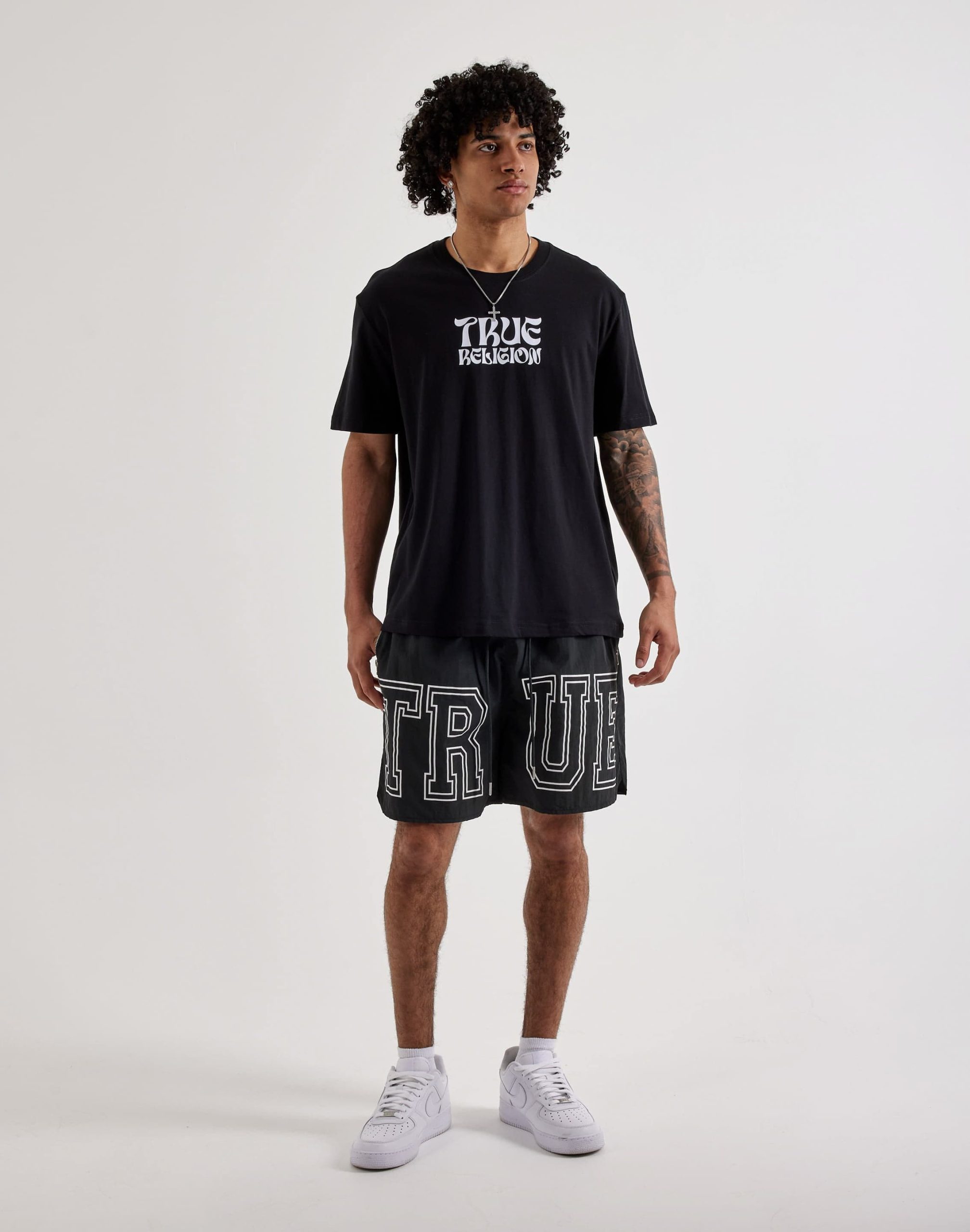 True Religion Block Logo Nylon Shorts - Image 5