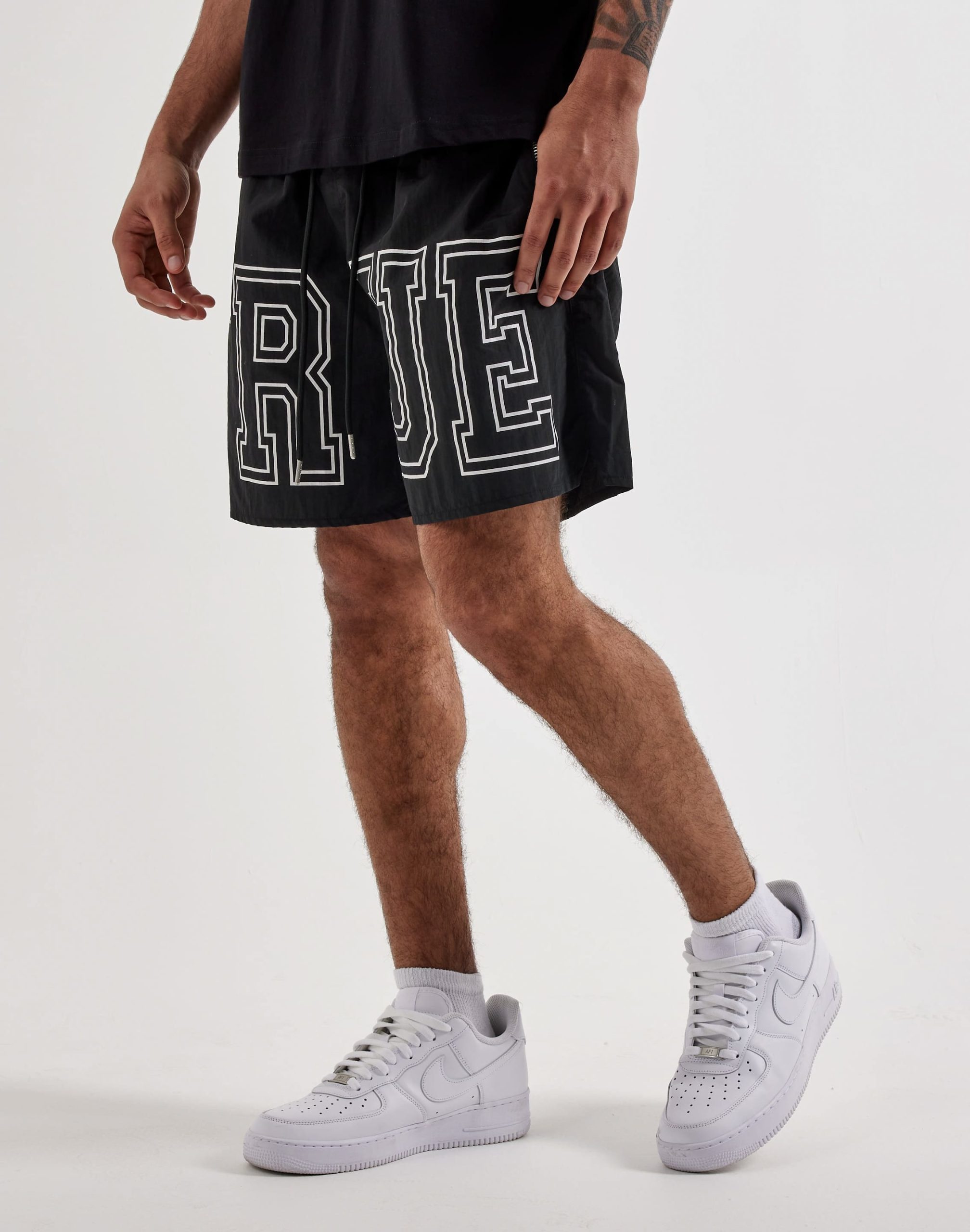 True Religion Block Logo Nylon Shorts - Image 2