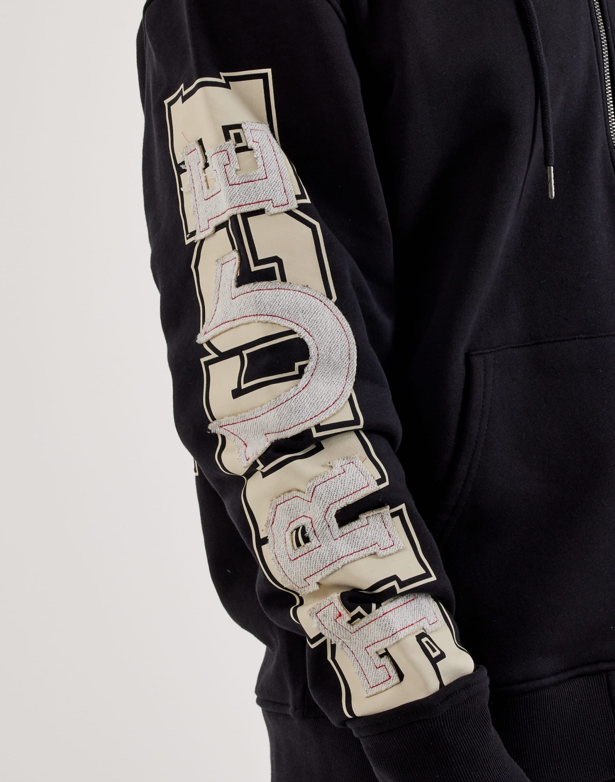 True Religion Applique Full-Zip Fleece Hoodie - Image 4