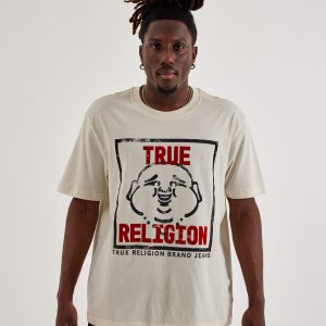 True Religion Flock Buddha Face Tee