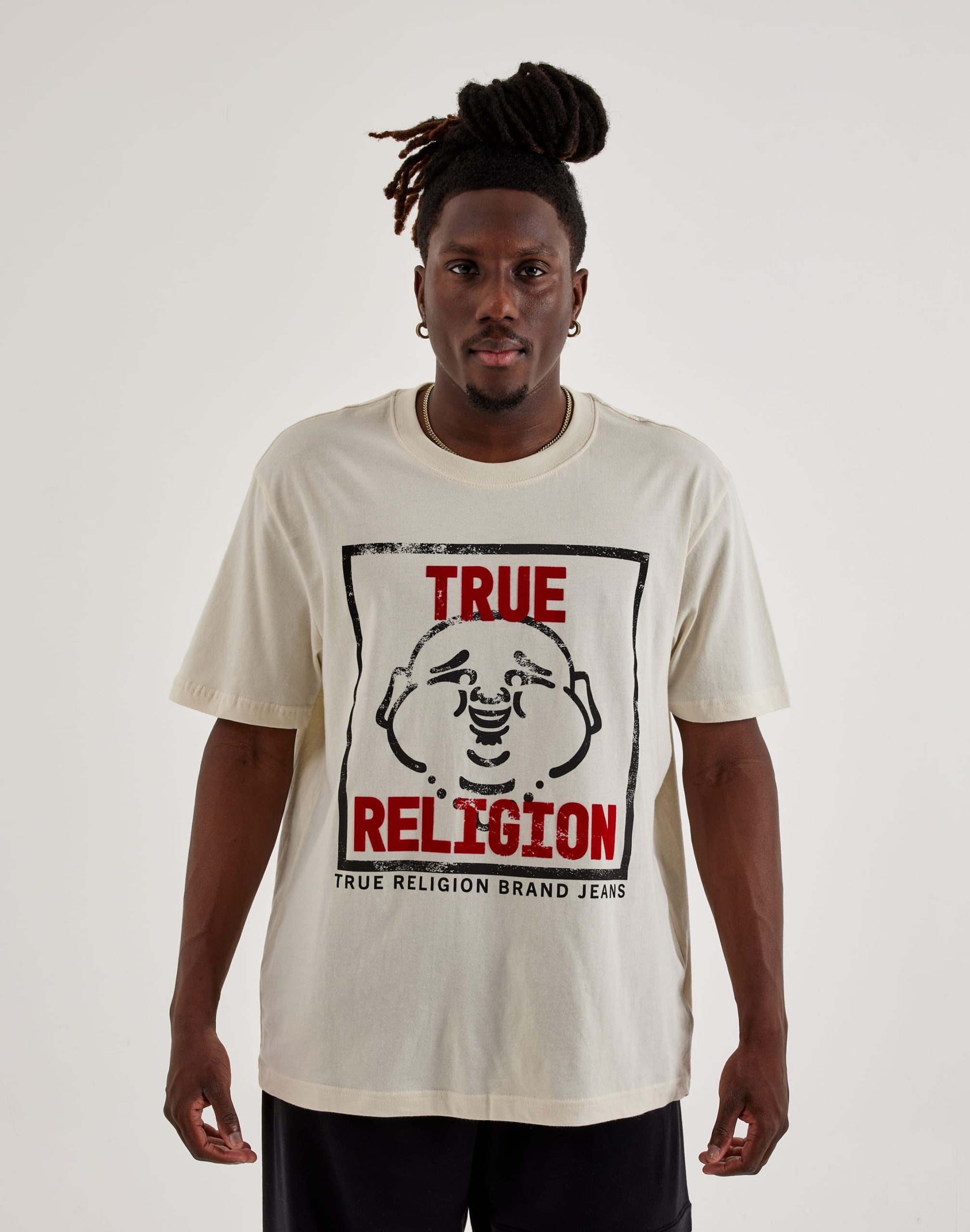 True Religion Flock Buddha Face Tee