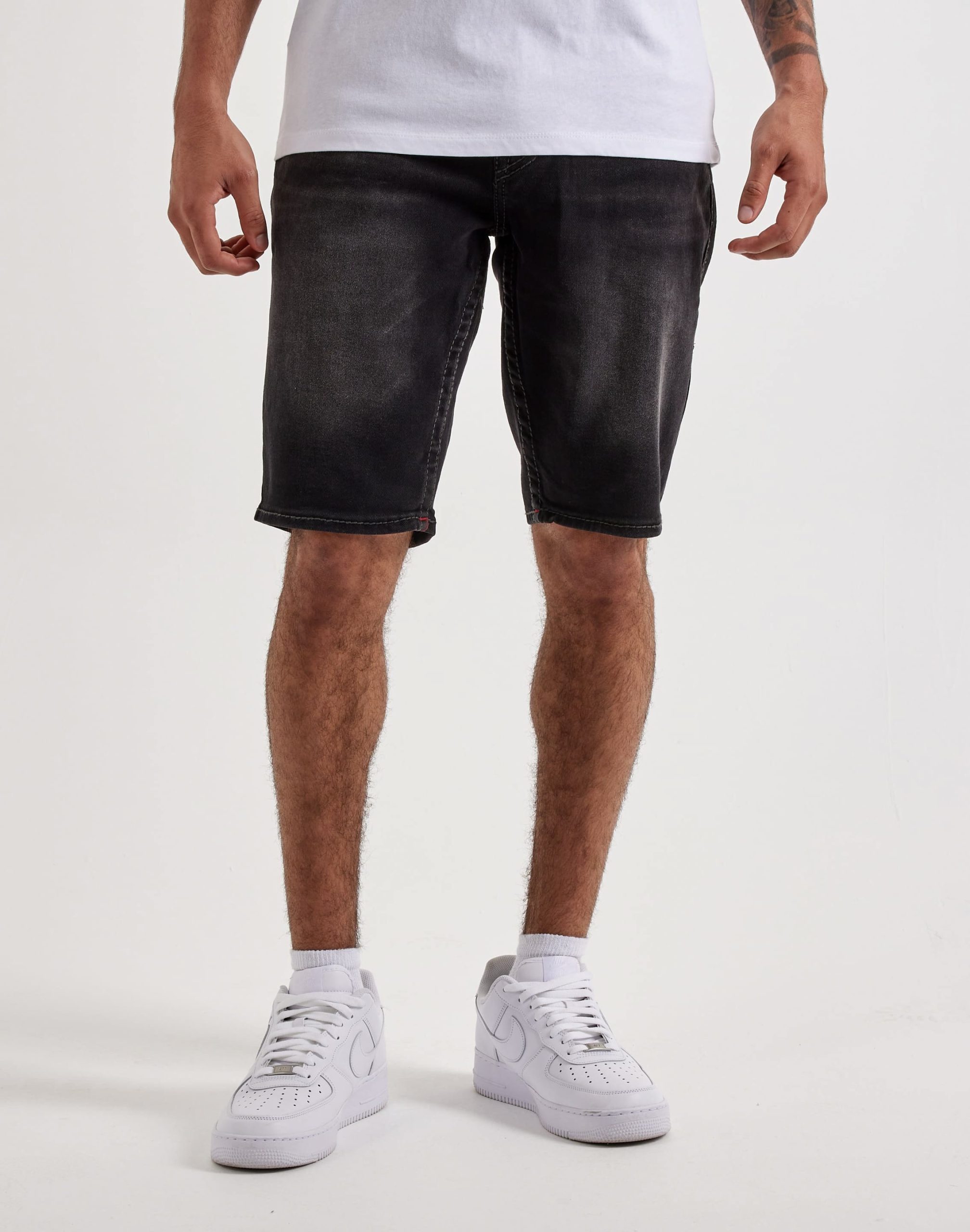 True Religion Ricky Flap Big T Denim Shorts