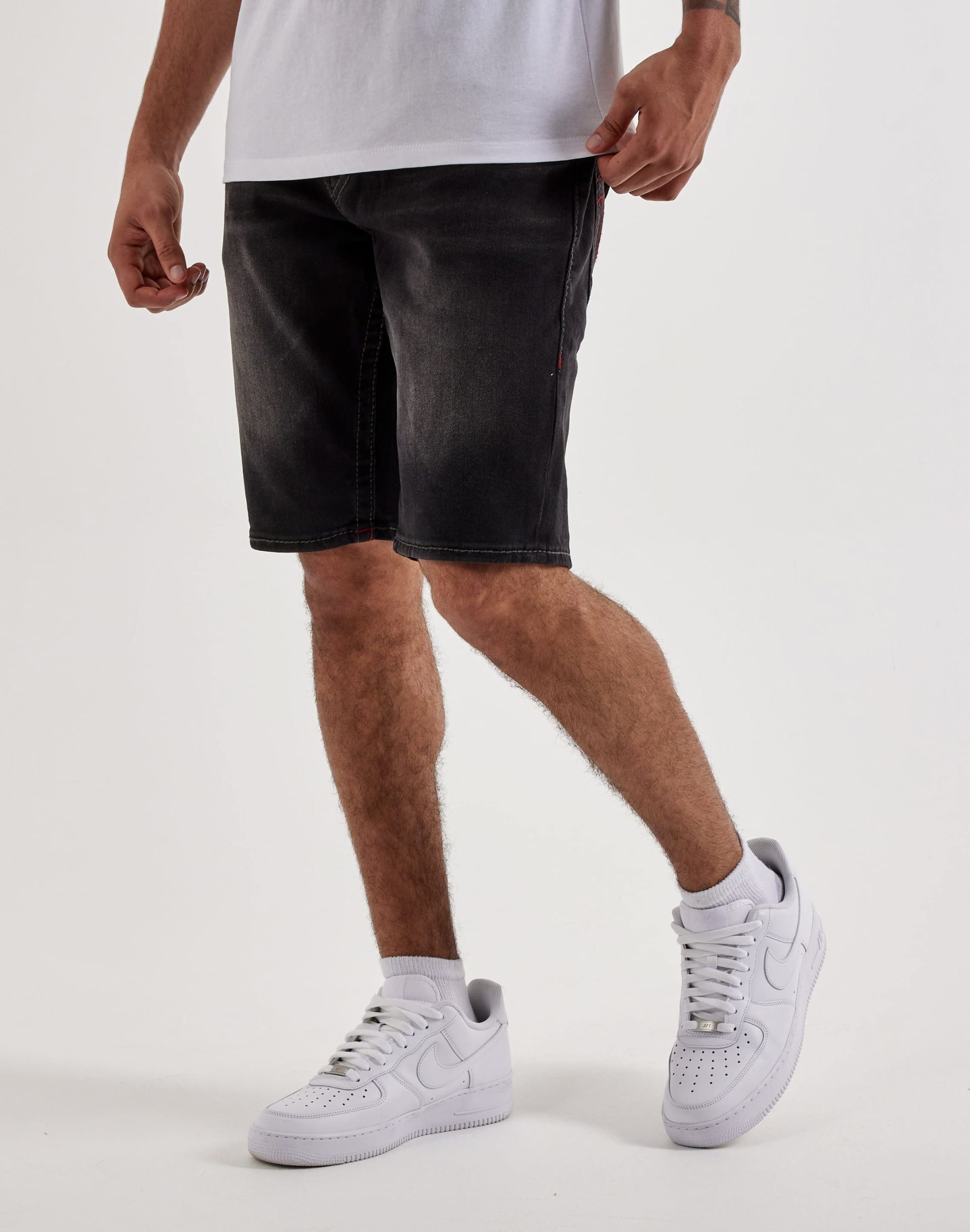True Religion Ricky Flap Big T Denim Shorts - Image 2