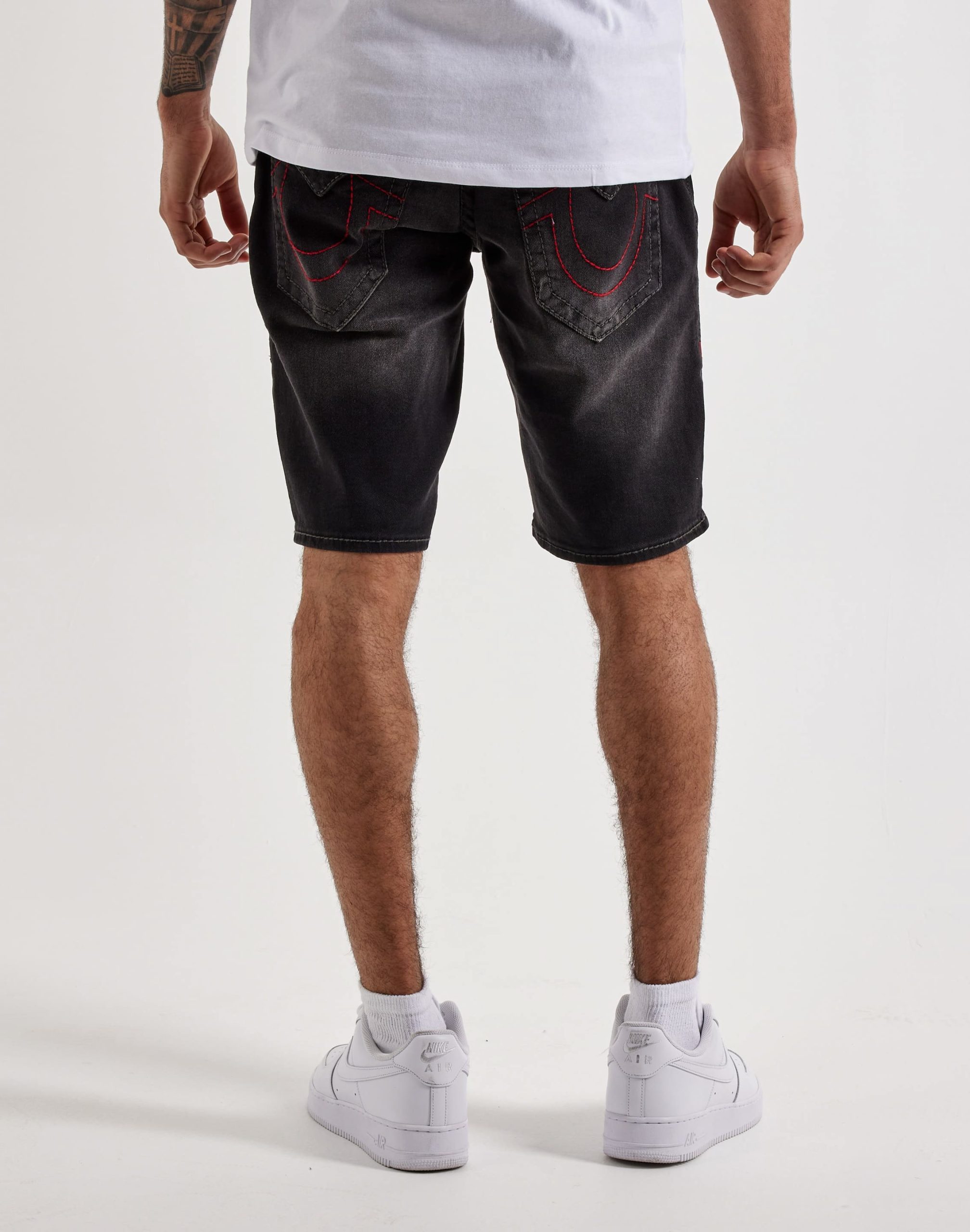 True Religion Ricky Flap Big T Denim Shorts - Image 3