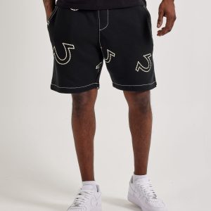 True Religion Big T Fleece Shorts